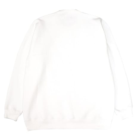 STYLISH LOGO SWAET CREW WHITE
