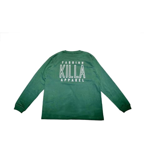 NEW ESSENTIAL LOGO L/S TEE GREEN