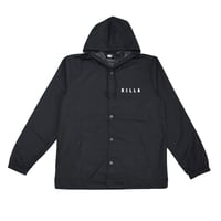 KILLA SHINING DAY COACH JACKET HOODIE  BLACK