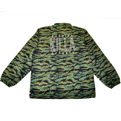 NEW ESSENTIAL LOGO  COACH JACKET TIGER CAMO