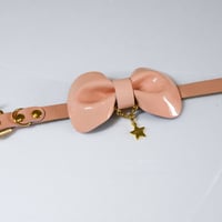 ［BDOG］ピンク キャンディリボンカラー／小型犬用23～29cm