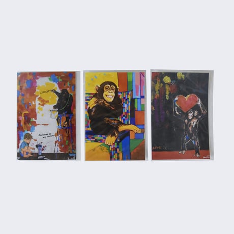 mikimikimikky1016.　Post card チンパンジー