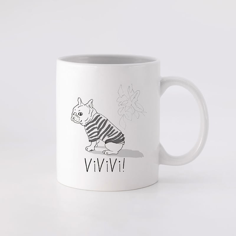 ViViVi］フレブルオリジナルマグカップ | フレンチブルドッグと中型犬
