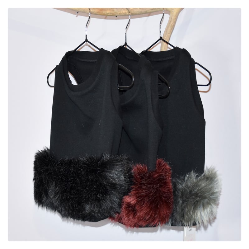 エコファー付きドレスタンク | フレンチブルドッグと中型犬の犬服 ビビビ