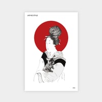 PostCard 'UKIYOE STYLE' by eve