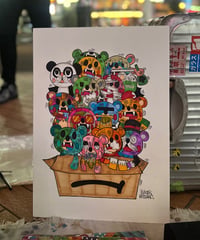 イラストレーション作品「熊野ツギヲ イラストレーション」 B3サイズ 原画