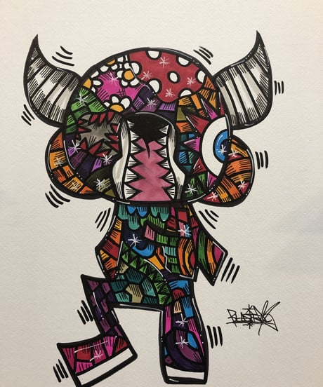 イラストレーション作品「ALIEN」 B3サイズ 原画