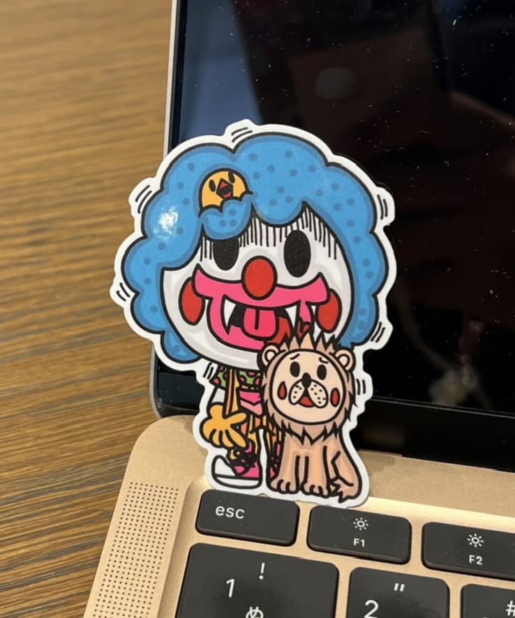 ピエロ(小) オリジナルステッカー | BLASTER MATSUSHITA ARTWORK