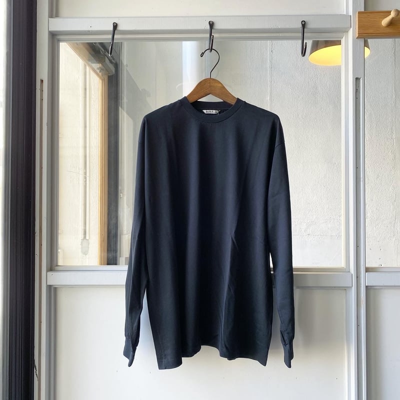 AURALEE LUSTER PLAITING L/S T | Less Higashi AURALEE LUSTER PLAITING L/S T | Less Higashi