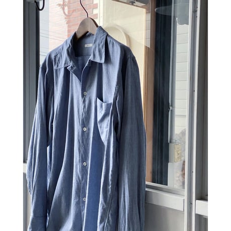 COMOLI 　コットンカシミヤ  オープンカラーシャツ