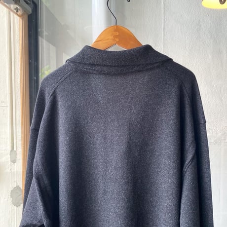 COMOLI　カシミヤ スキッパーニット