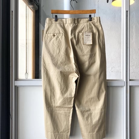 YAECA     [ MEN ]   チノクロスパンツ タックストレート