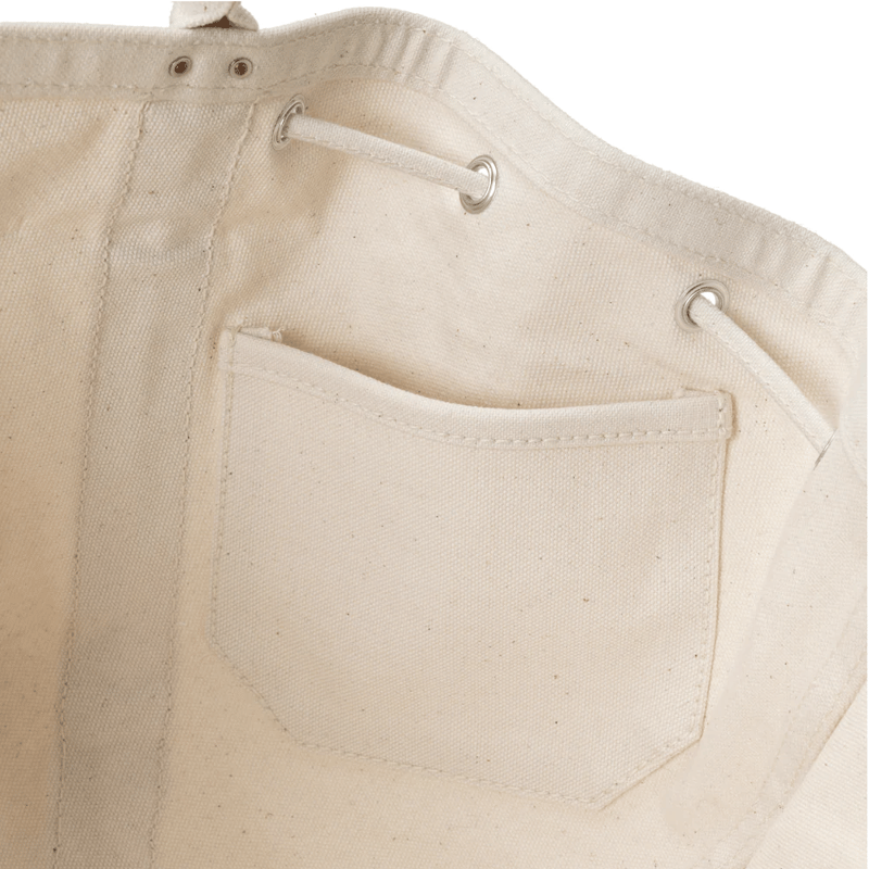 CHACOLI BL22 / DRAWSTRING TOTE M NATURAL | L