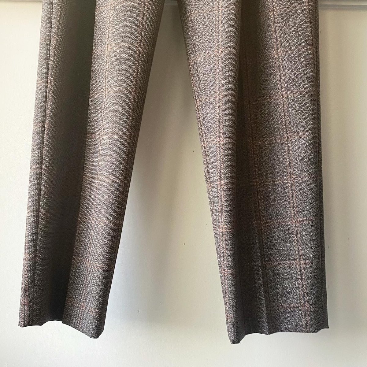 AURALEE BLUEFACED WOOL CHECK WIDE SLACKS A2 AURALEE BLUEFACED WOOL CHECK WIDE SLACKS A2