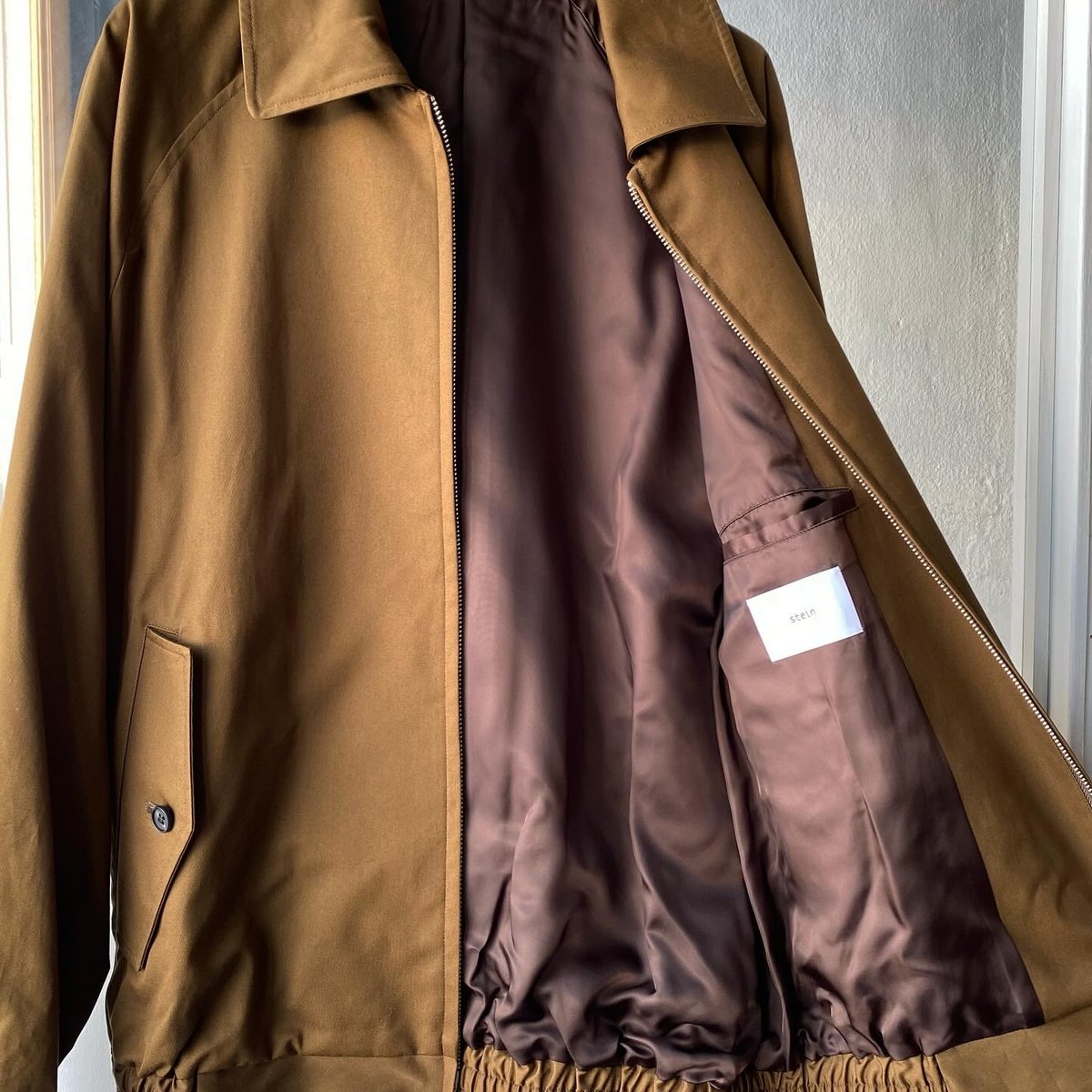 stein COTTON TWILL HARRINGTON ZIP JACKET -