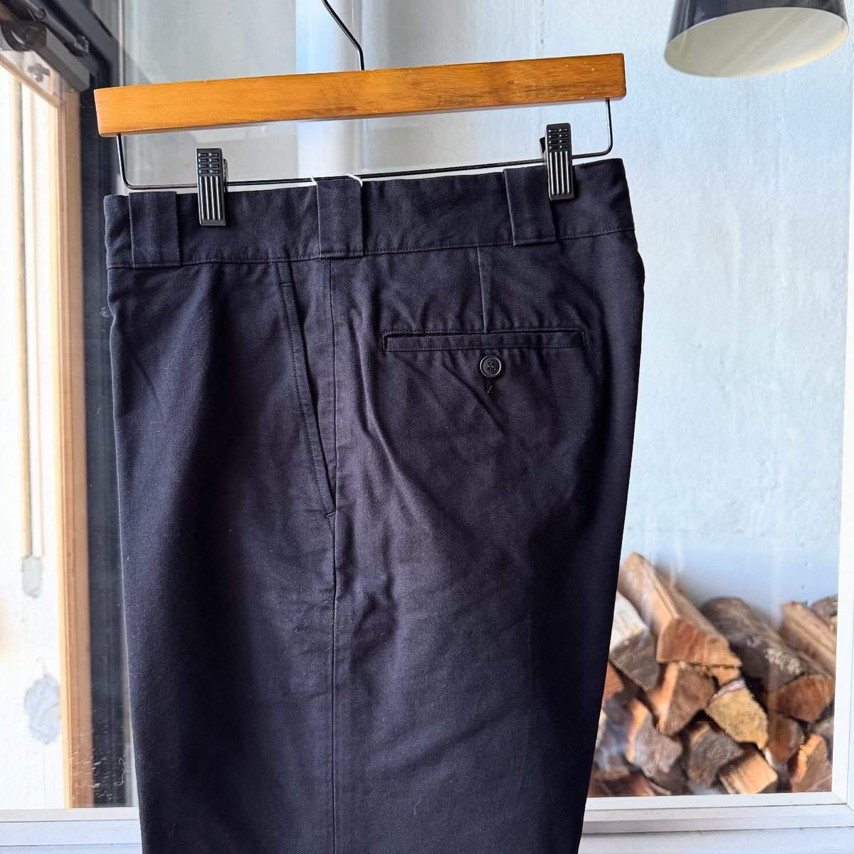 美品 25SS COMOLI ポストワークツイルパンツ（black） 3 COMOLI (コモリ) ポストワークツイル パンツ
