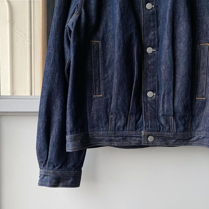 AURALEE WASHED HARD TWIST DENIM BLOUZON | Les AURALEE WASHED HARD TWIST DENIM BLOUZON | Les