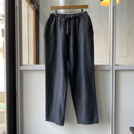 COMOLI   ウールシルク ドローストリングパンツ