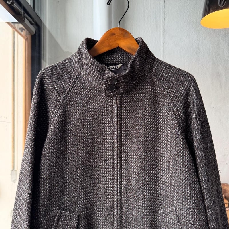 AURALEE ALPACA WOOL SILK TWEED ZIP BLOUSON | Le