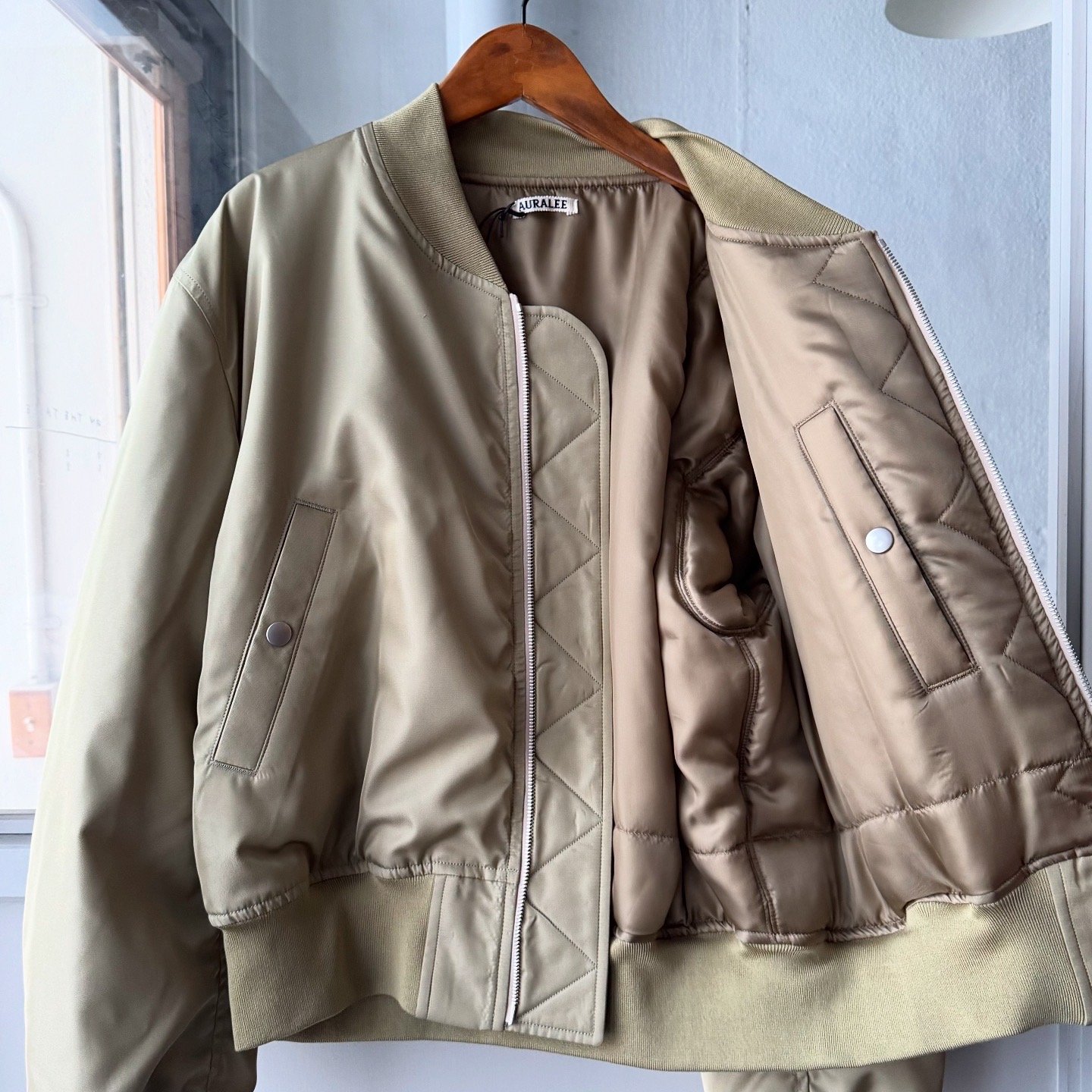 ジャケット・アウター AURALEE HIGH DENSITY SILK TWILL BLOUSON original