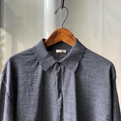 COMOLI  21G ウール衿つきカーディガン