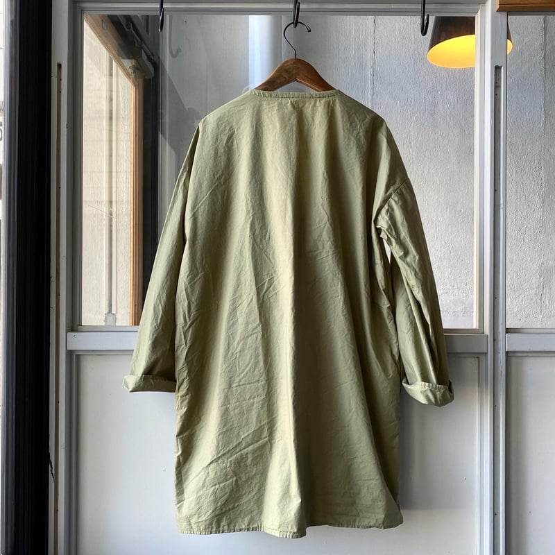 [新品タグ付き] MUYA Livery coatロング・グレーストライプ ムヤ/MUYA Livery coat tailored collar - lining -｜MAPS 通販