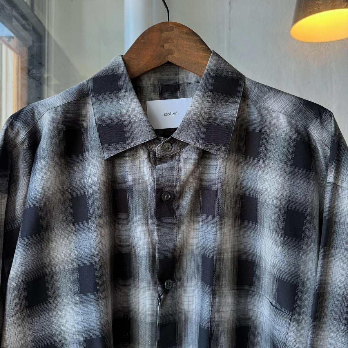STページ ssstein OVERSIZED DOWN PAT SHIRT | Less Higa