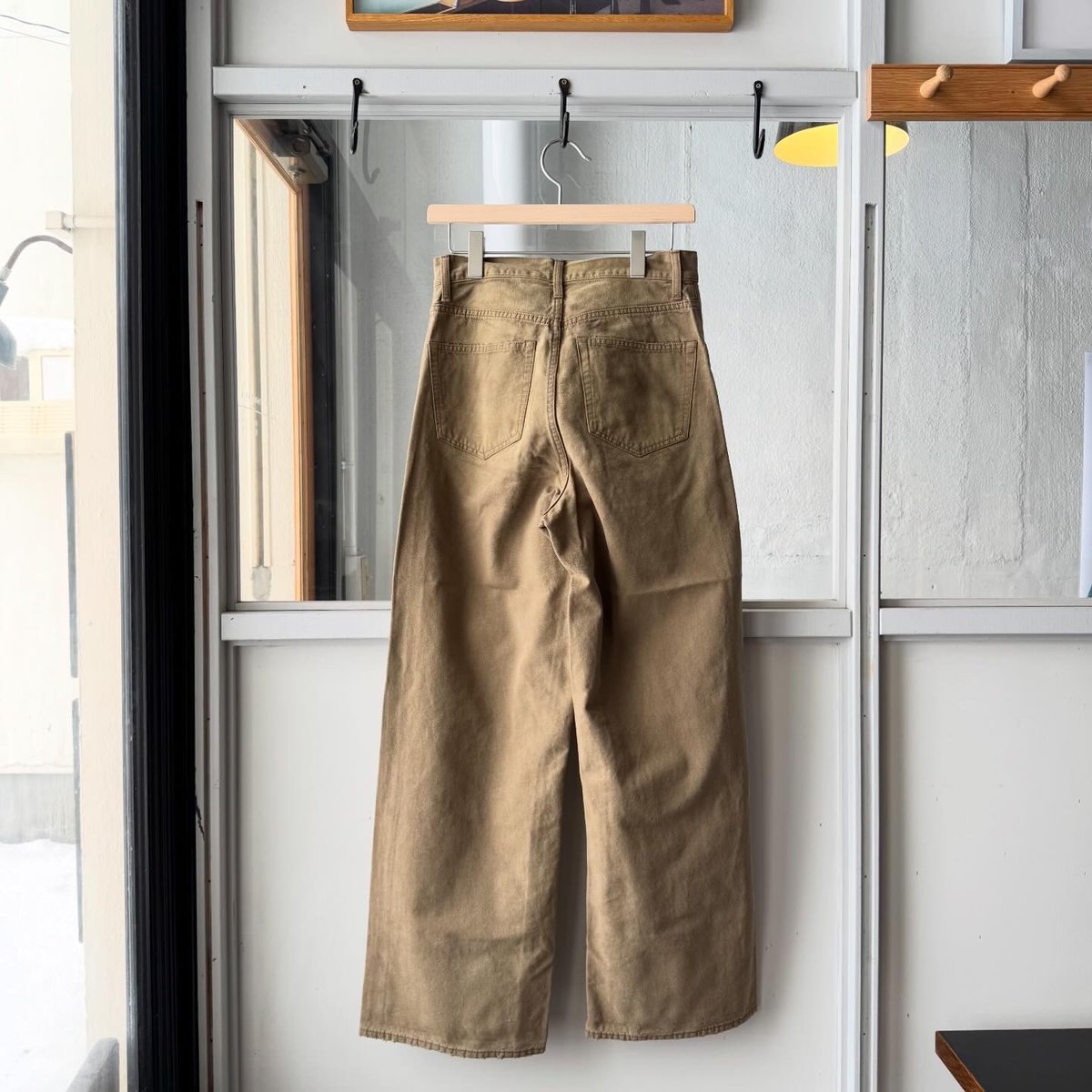 ssstein SULFUR DYED OXFORD VINTAGE WIDE PANTS
