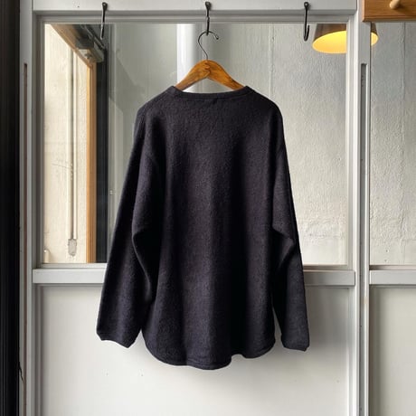 COMOLI シルクフリース 長袖クルー