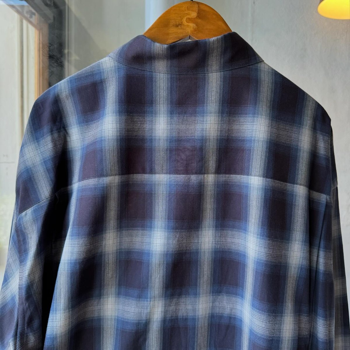 美品　ssstein OVERSIZED DOWN PAT SHIRT ssstein OVERSIZED DOWN PAT SHIRT・DARK CHARCOAL - tity