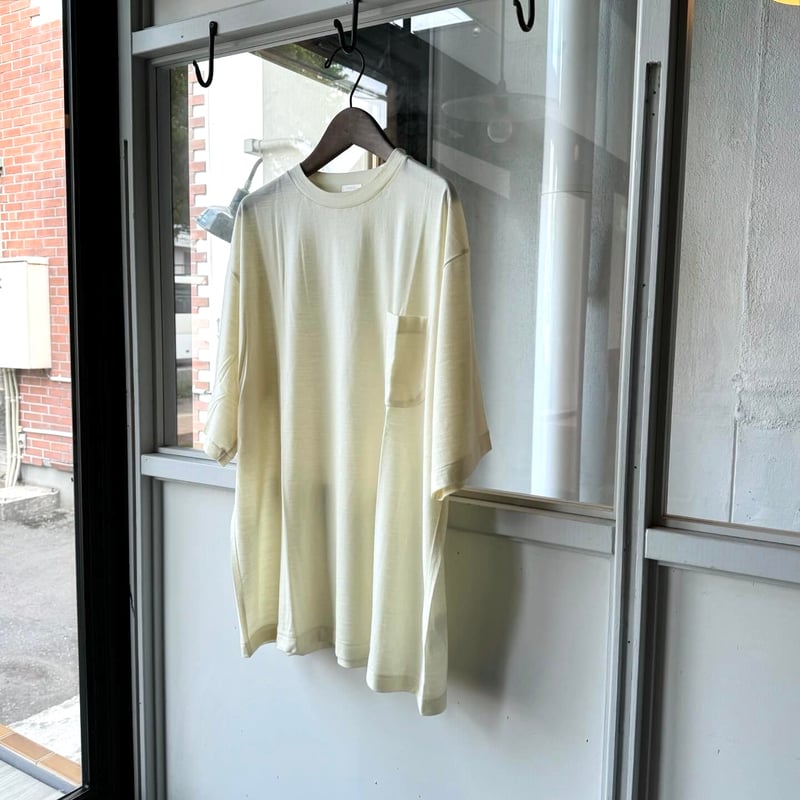 COMOLI サマーウール 半袖Tシャツ 4 Z01-05023 コモリ COMOLI＞サマーウール 半袖Tシャツ(Z01-05023) | MAKES ONLINE STORE
