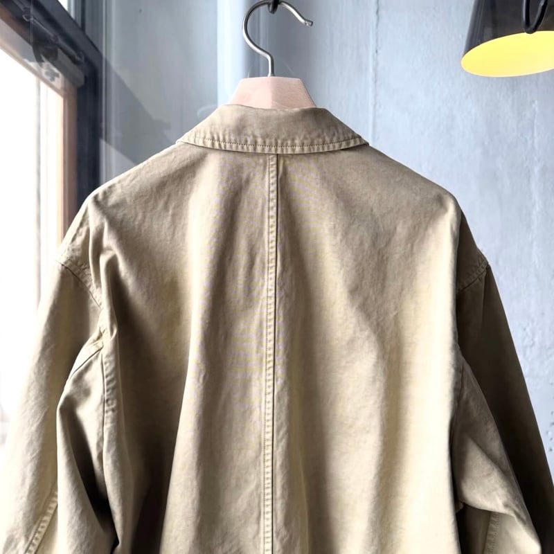 AURALEE GARMENT-DYED FINX LIGHT CHINO BLOUSON |