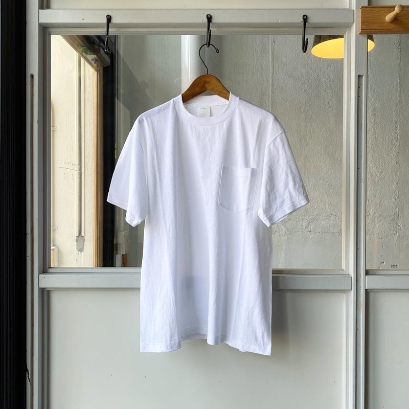 24SS COMOLI SURPLUS Tシャツ COMOLI サープラス ティーシャツ , White – Navyblue