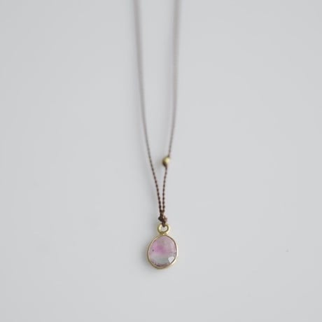 Margaret Solow 　 Enclosed Oval Watermelon Tourmaline  Necklace