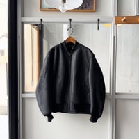 AURALEE POLYESTER SATIN ZIP BLOUSON サイズ3 auralee POLYESTER SATIN ZIP BLOUSON サイズ3 Auralee Hard Twist