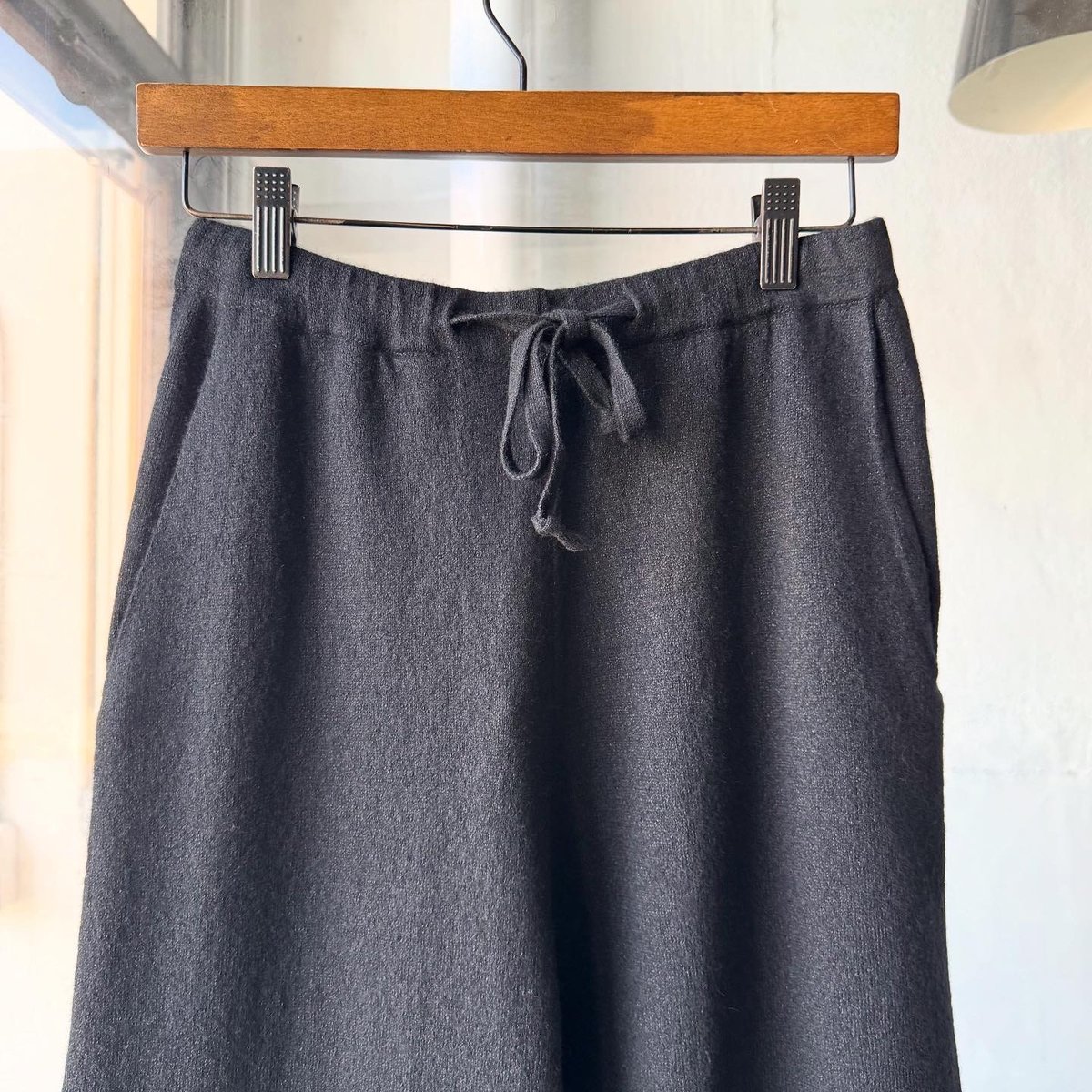 COMOLI ウール和紙ニットパンツ 25SS サイズ3 COMOLI (コモリ) ウール和紙ニットパンツ