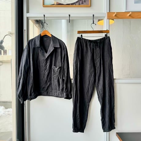 COMOLI　リネン ドローストリングパンツ