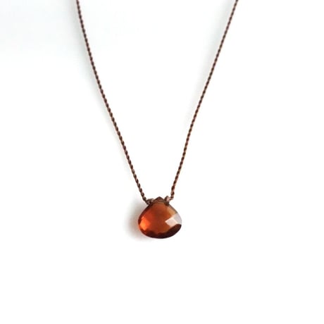 Margaret Solow 　Small Faceted Stone Necklace     Garnet