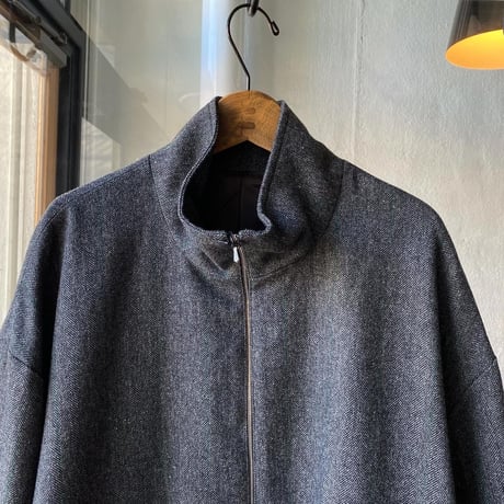 ssstein      MELTON ZIP HALF COAT  - ST.415-2