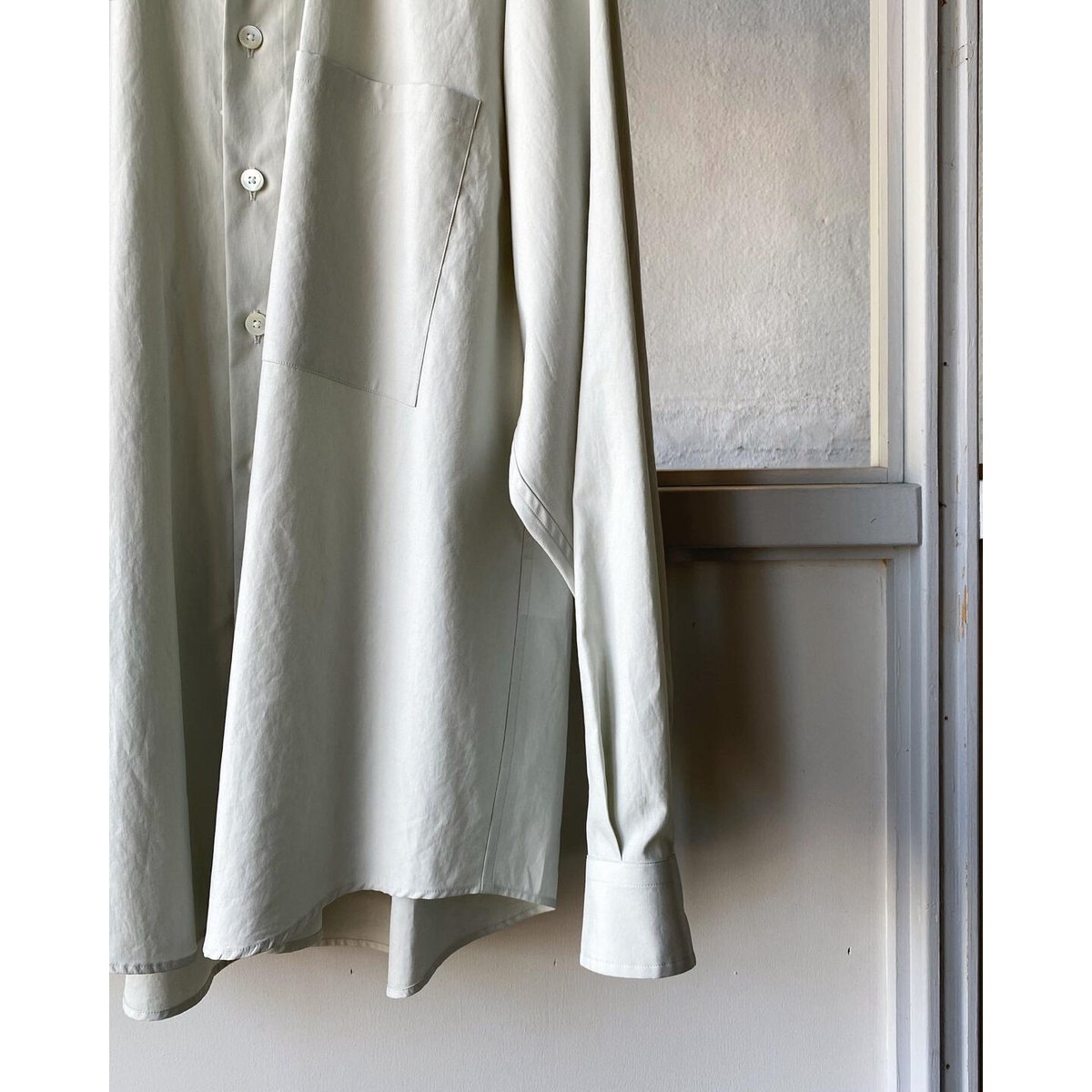 T*o様 R*o様 AURALEE WASHED FINX TWILL BIG Auralee Washed Finx Twill Big Shirt Blue