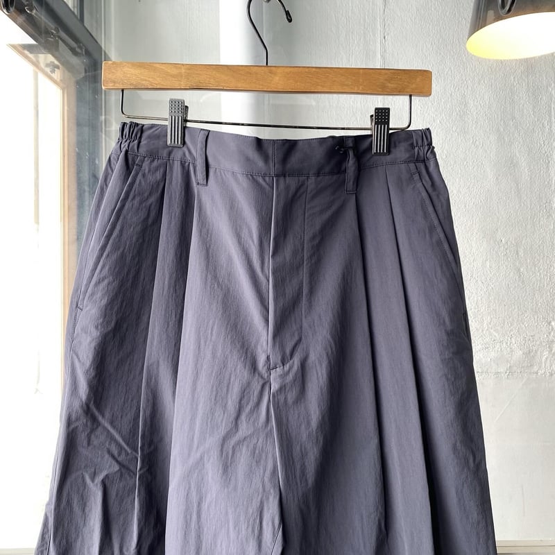 ssstein WINDPROOF NYLON WIDE EASY TROUSERS - ssstein WINDPROOF NYLON WIDE EASY TROUSERS -