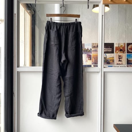 COMOLI　リネンWクロス ドローストリングパンツ