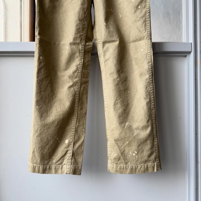 AURALEE GARMENT-DYED FINX LIGHT CHINO PANTS | L