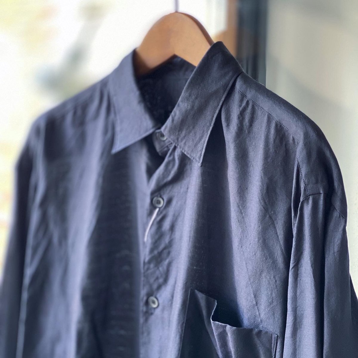 ILN様　comoli 22aw ウールラグビーシャツ　サイズ3 COMOLI | ウールラグビーシャツ（navy）- BARD