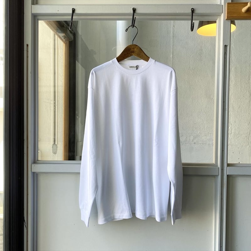 AURALEE LUSTER PLAITING L/S T | Less Higashi AURALEE LUSTER PLAITING L/S T | Less Higashi