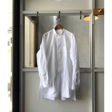 COMOLI　バンドカラーシャツ