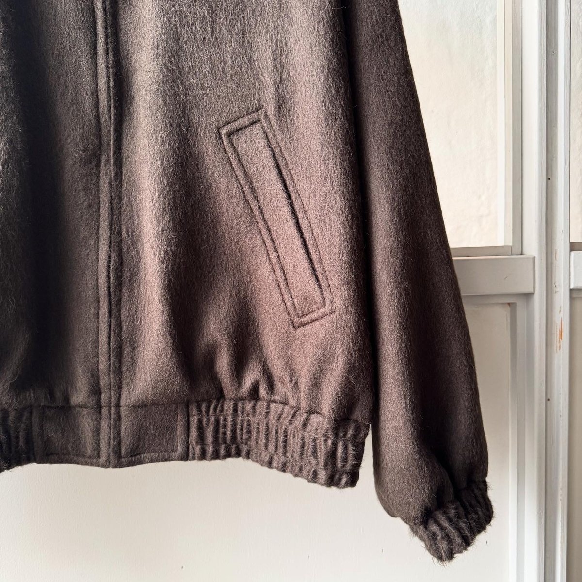 ジャケット・アウター 24AW AURALEE BABY CAMEL ZIP BLOUSON 4 Baby Camel Flannel Zip Blouson in Dark Brown