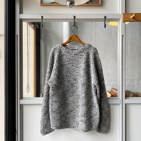 AURALEE  　WOOL BABY ALPACA MIX RIB KINT P/O  A22AP02BL