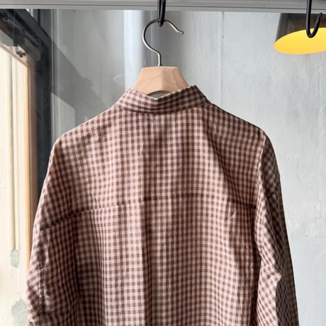 AURALEE　AIRY LIGHT COTTON CHECK BIG SHIRT