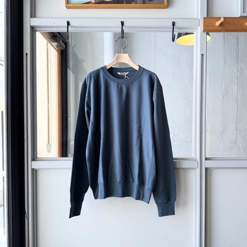 AURALEE ELASTIC HIGH GAUGE SWEAT P/O | Less Hi